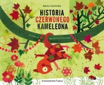 Okładka książki pt. „Historia czerwonego kameleona”