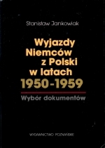 Okładka książki: Wyjazdy Niemców z Polski w latach 1950-1959