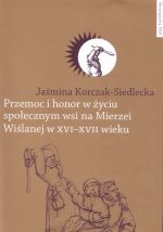 Okładka książki: Przemoc i honor w życiu społecznym wsi na Mierzei Wiślanej w XVI-XVII wieku