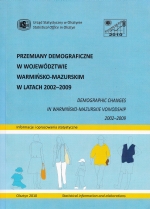 Okładka książki: Przemiany demograficzne w województwie warmińsko-mazurskim w latach 2002-2009