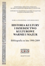 Okładka książki: Historia kultury i dziedzictwo kulturowe Warmii i Mazur