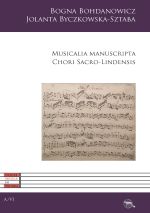 Okładka książki: Musicalia manuscripta Chori Sacro-Lindensis