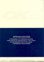 Okładka książki: Sprawozdanie z egzaminu potwierdzającego kwalifikacje zawodowe przeprowadzonego w 2011 roku w województwie podlaskim i warmińsko-mazurskim