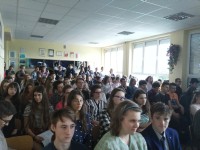 Uczniowie ZSO nr 1 w Olsztynie- publiczność Konkursu Piosenki Angielskiej
