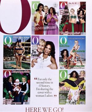 Magazyn „O, The Oprah Magazine” z Oprah Winfrey i Ellen DeGeneres na okładkach