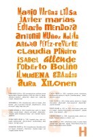 Plansza wystawy poświęcona pisarzom hiszpańskojęzycznym