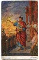Pożar Rzymu, autor: Franz Rösler