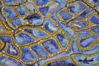 zdjcie przedstawia ceramiczn mozaik Barbary Kokoryn 
