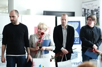 Na zdjciu nominowani do nagrody WAWRZYN 2014. Od lewej: Jakub ulczyk, Joanna Wakowska-Sobiesiak, Micha Olszewski, Mariusz Sieniewicz.