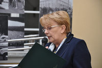 Na zdjęciu: Urszula Lech, konsul honorowy Republiki Litewskiej w Olsztynie podczas otwarcia wystawy.