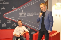 Spotkanie z Romanem Imielskim (z lewej) poprowadzi Maciej Nowakowski (z prawej), redaktor naczelny Gazety Wyborczej Olsztyn.